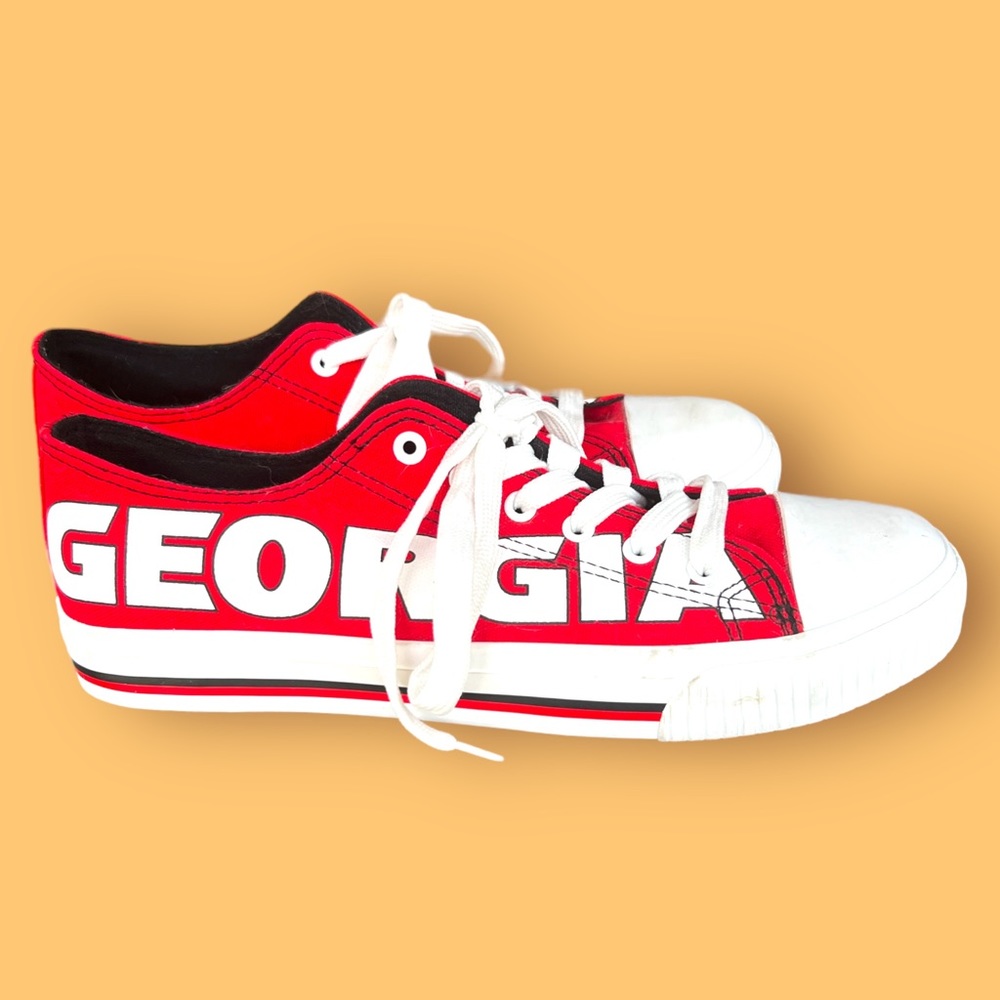 University of Georgia Men's Low Top Canvas Shoes by Foco Size 9 GO DAWGS!